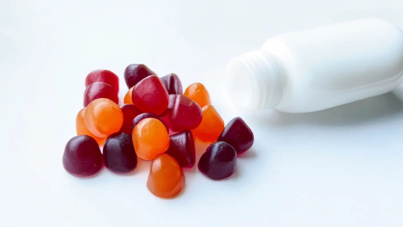 kleiner Haufen von Gummibärchen