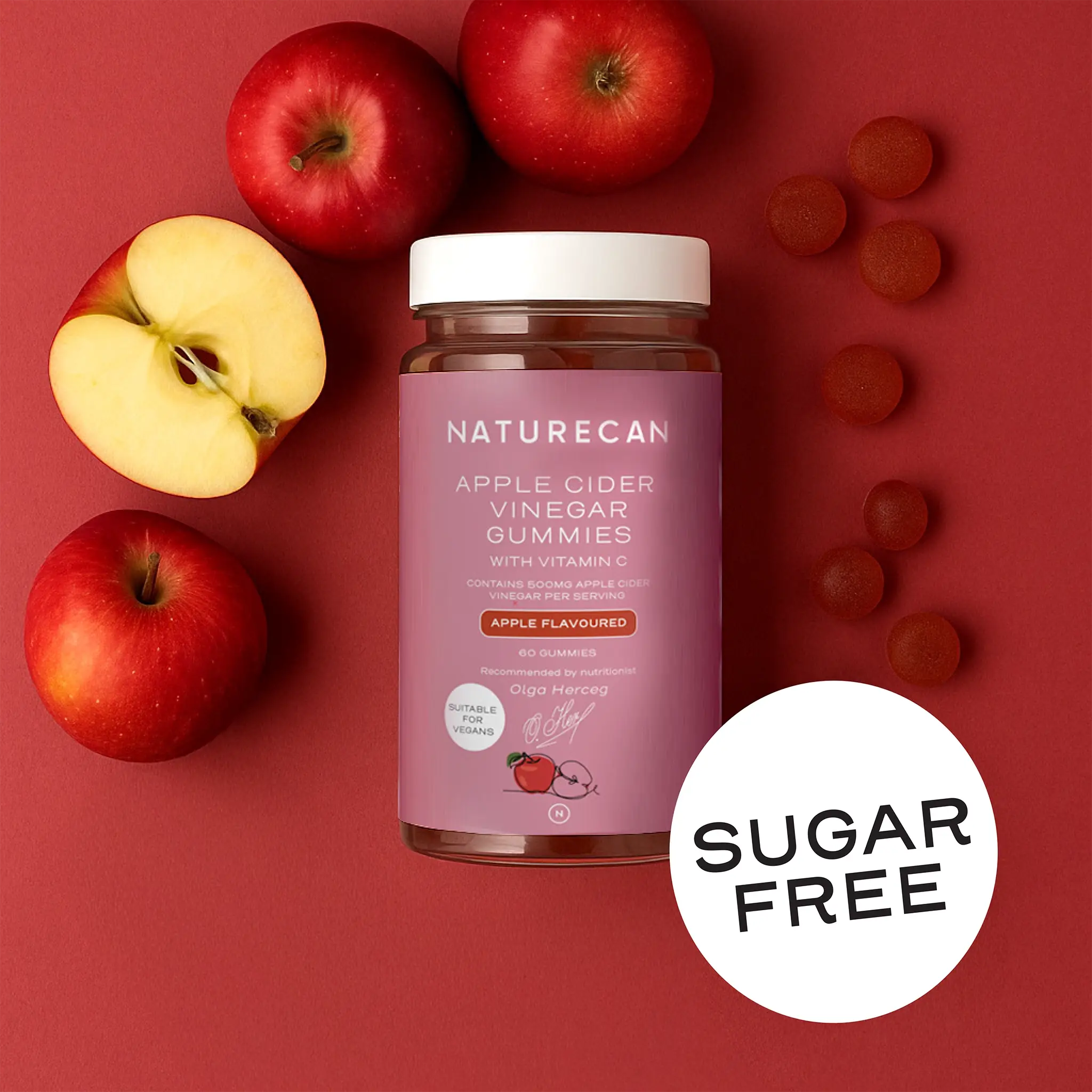 Oursons gélifiés au vinaigre de cidre de pomme