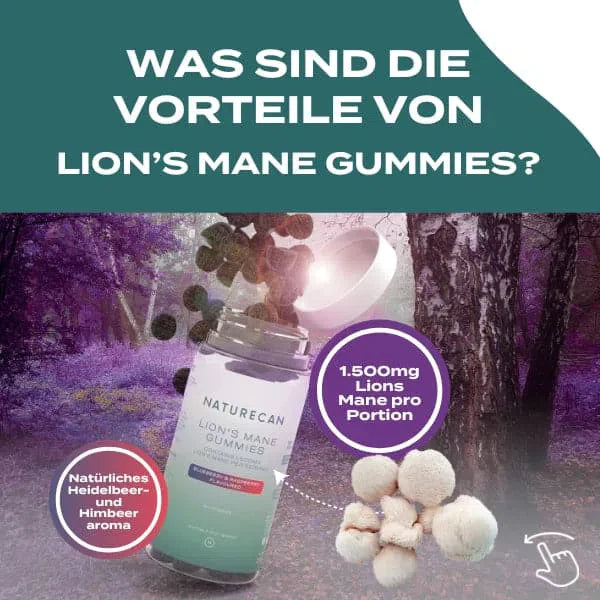 Löwenmähne-Pilz Gummibärchen (Lion's Mane)