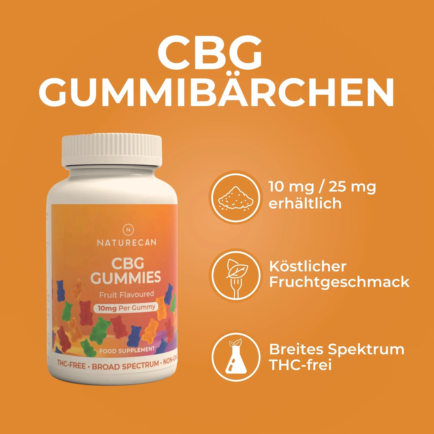 Gummies végétaliens au CBG 