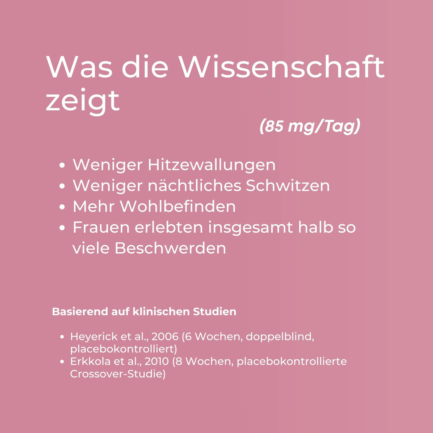 Wechseljahre Support Kapseln