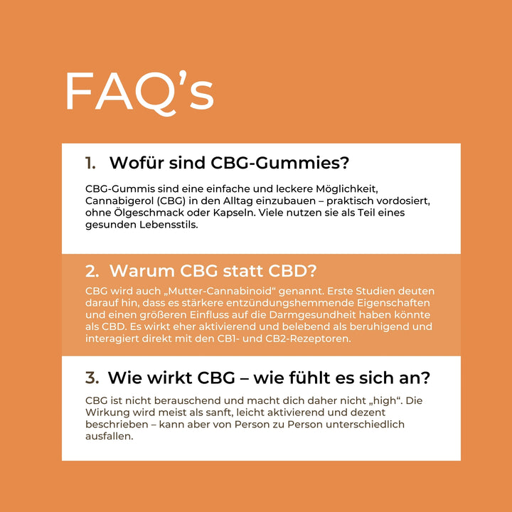 Gummies végétaliens au CBG 
