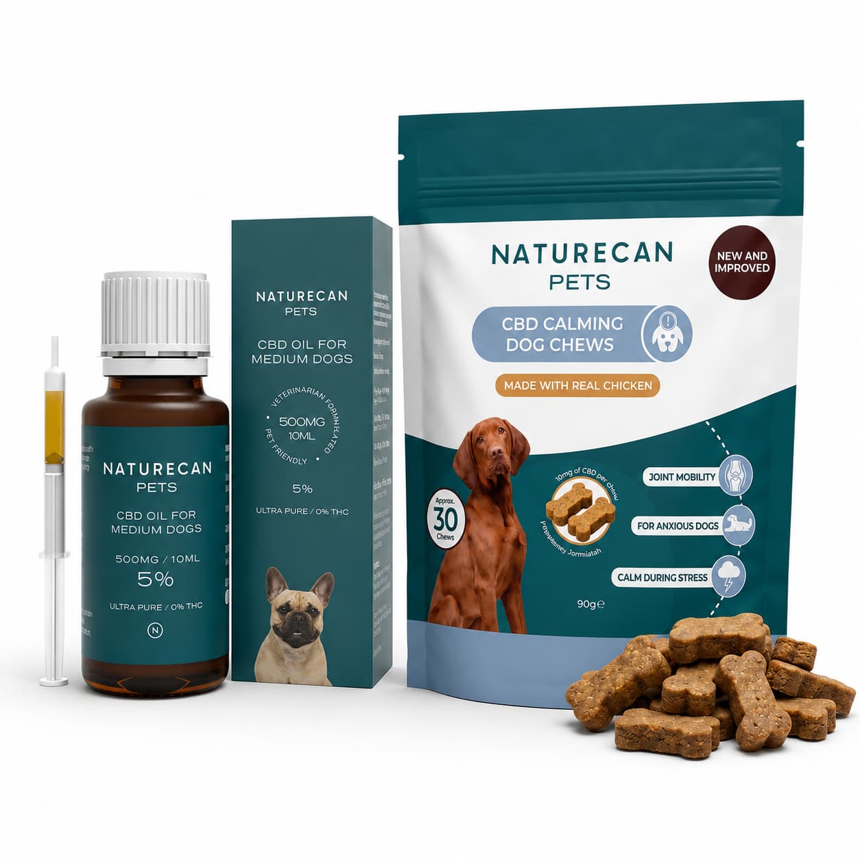 Pack CBD pour chiens : paix intérieure
