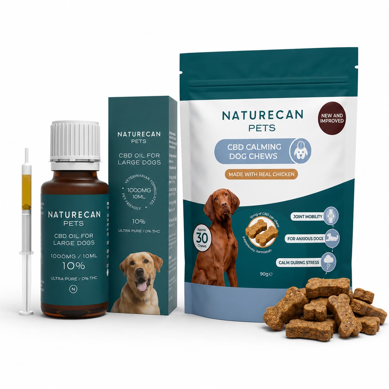 Pack CBD pour chiens : paix intérieure