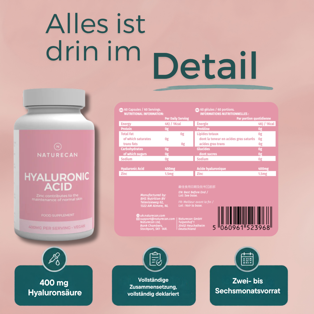 Capsules d'acide hyaluronique