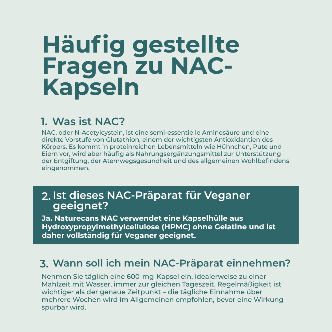 Capsules de NAC