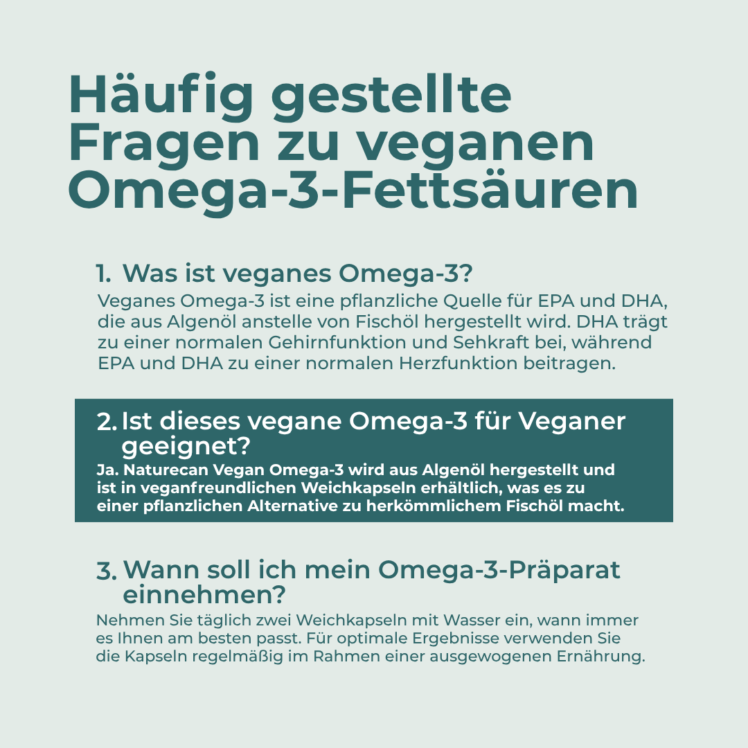 Capsules végétaliennes d'oméga-3