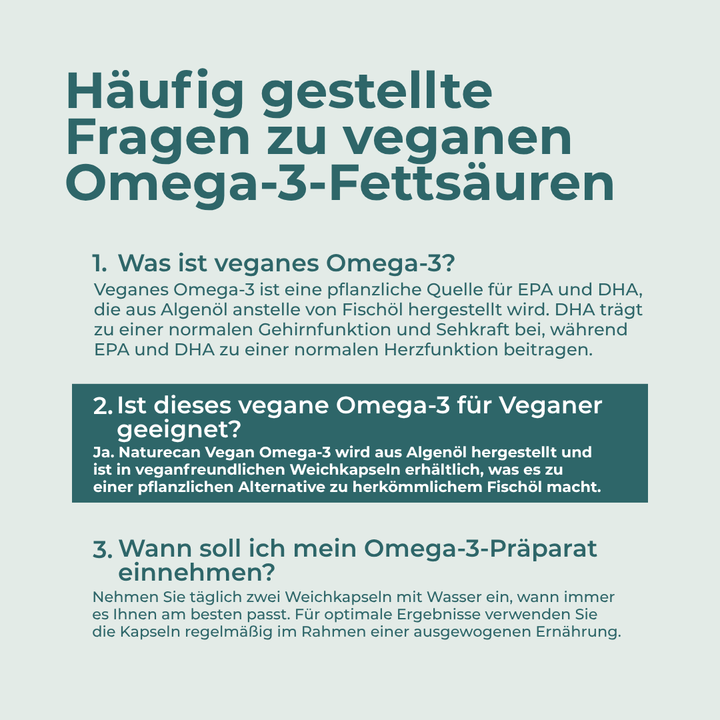 Vegane Omega-3 Kapseln