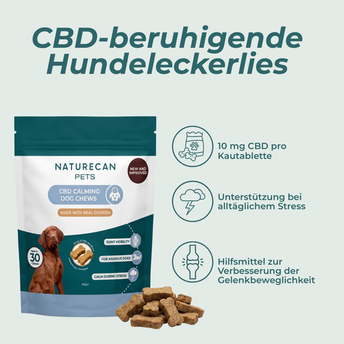 Friandises pour chiens au CBD pour plus de paix intérieure