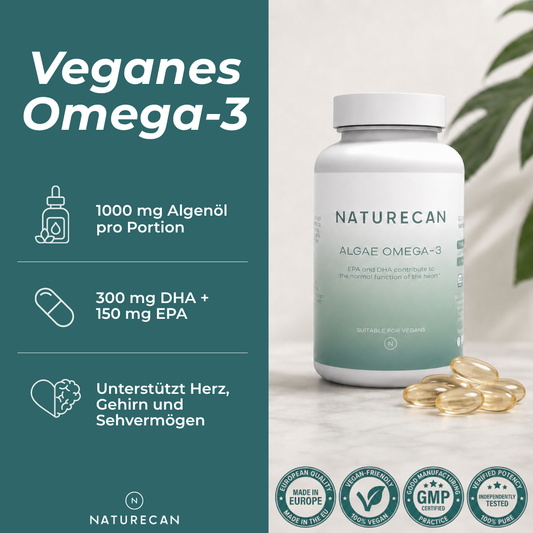 Capsules végétaliennes d'oméga-3