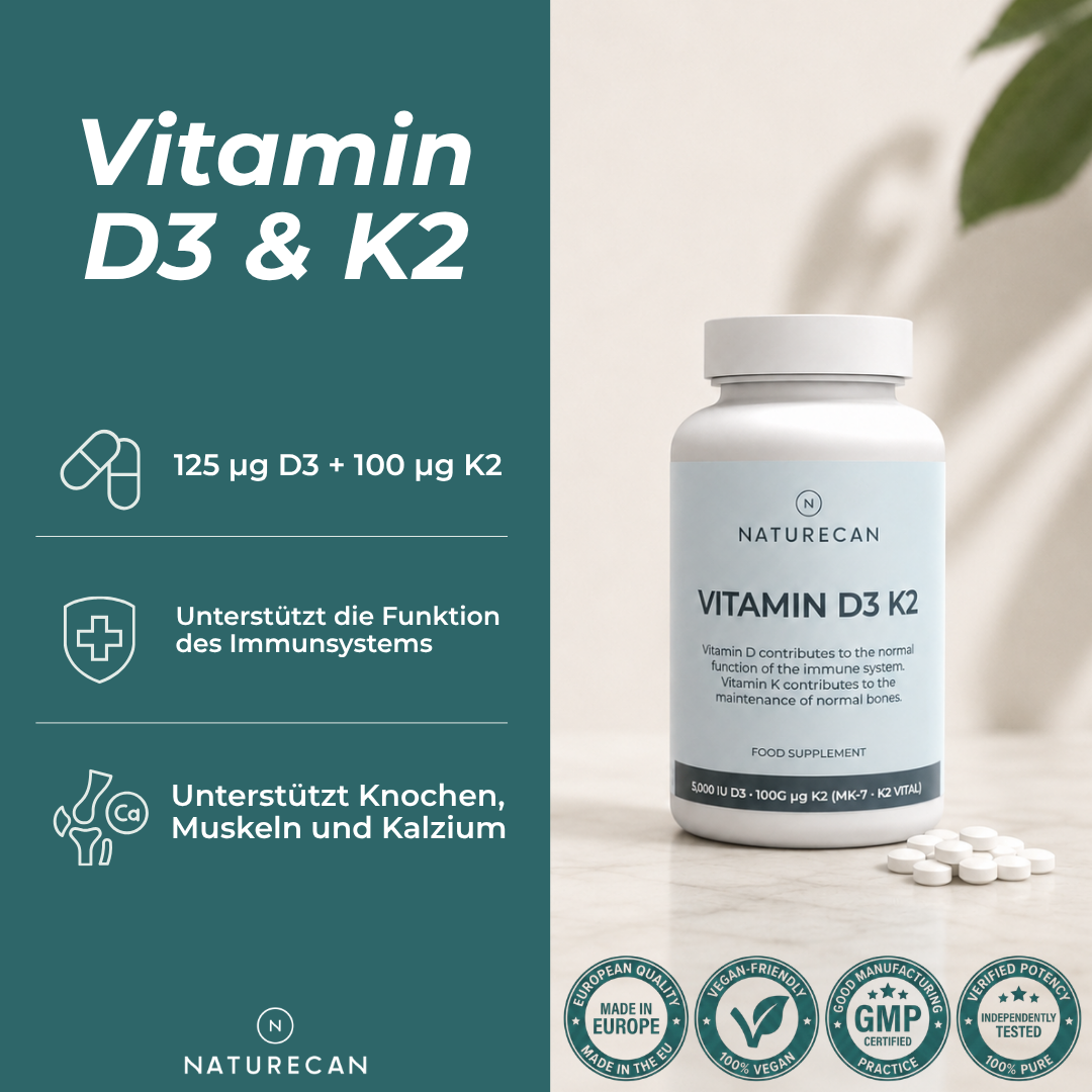 Vitamine D3 et K2