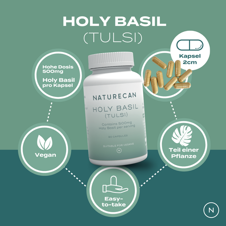 Capsules de basilic sacré - Extrait de Tulsi