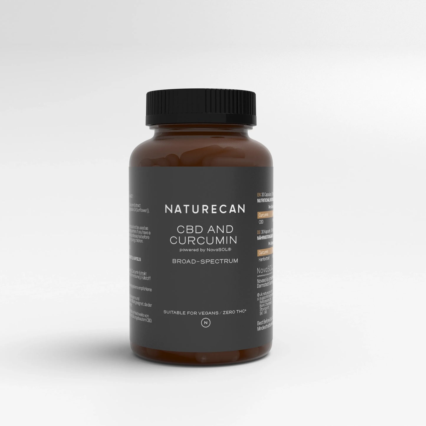 CBD und Kurkumin Kapseln von Naturecan 