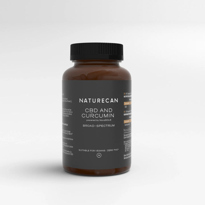 CBD und Kurkumin Kapseln von Naturecan 