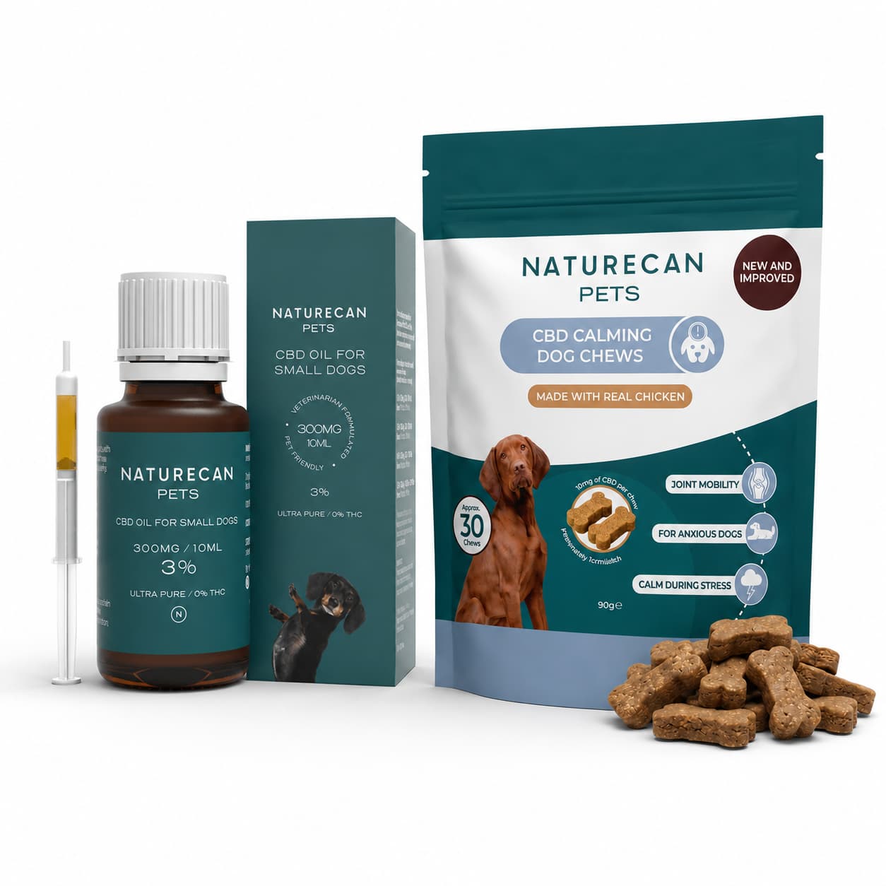 Pack CBD pour chiens : paix intérieure