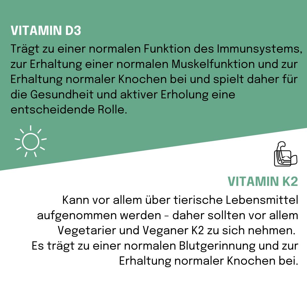 Vitamine D3 et K2